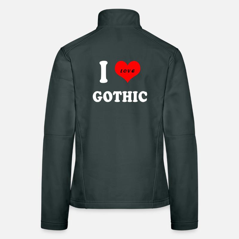Ich liebe Gothic Frauen Softshelljacke