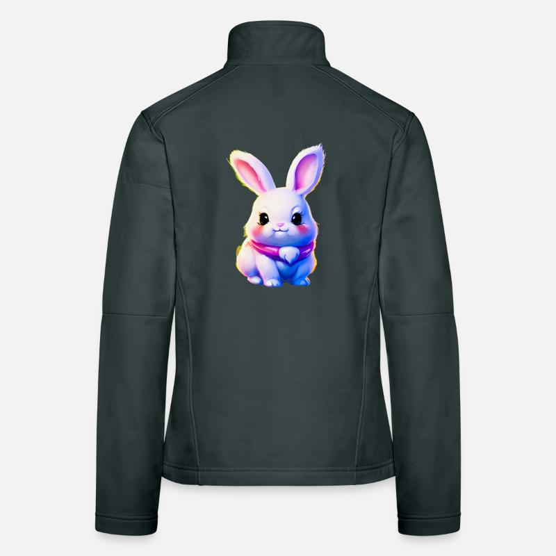 mignon lapin de Pâques - lapin mignon Veste en tissu softshell Femme