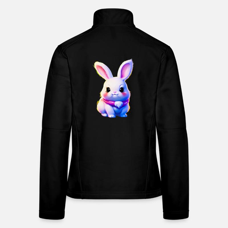 mignon lapin de Pâques - lapin mignon Veste en tissu softshell Femme
