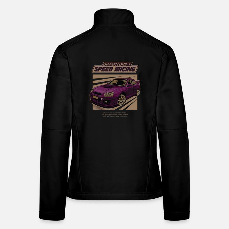 Purple Drift Speed Racing Women's Softshell Jacket