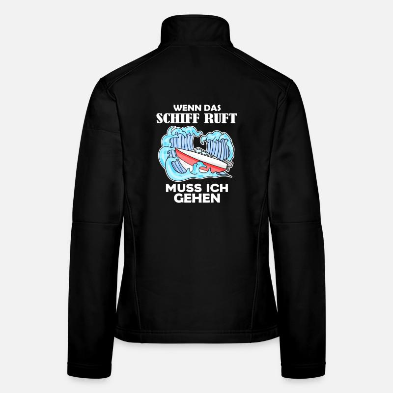 Boote Motorboot Kapitän Boot Seefahrt Geschenk Frauen Softshelljacke