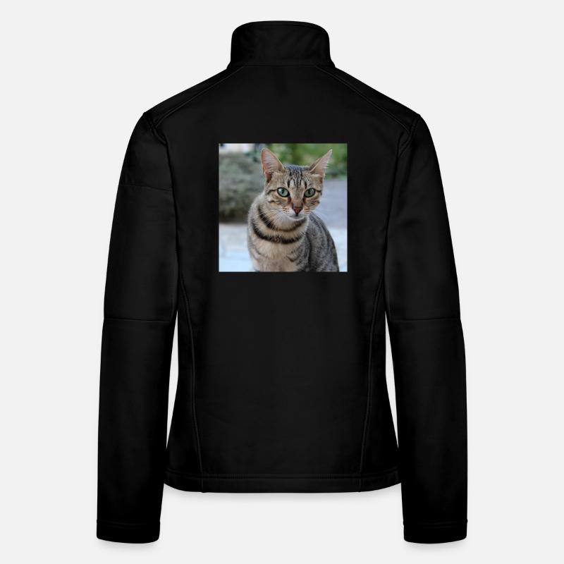 Chat chaton affiche chat carré affiche Veste en tissu softshell Femme