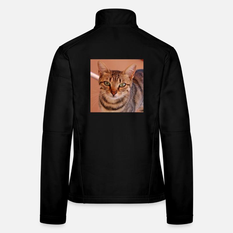 Chat chaton affiche chat carré affiche Veste en tissu softshell Femme