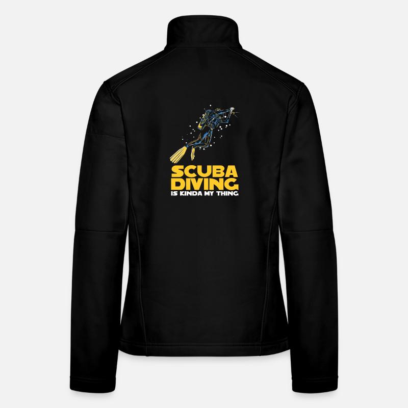 Design de Scuba Diver Instructeur Veste en tissu softshell Femme