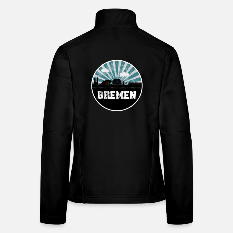 Bremen Skyline Blue Hour Frauen Softshelljacke
