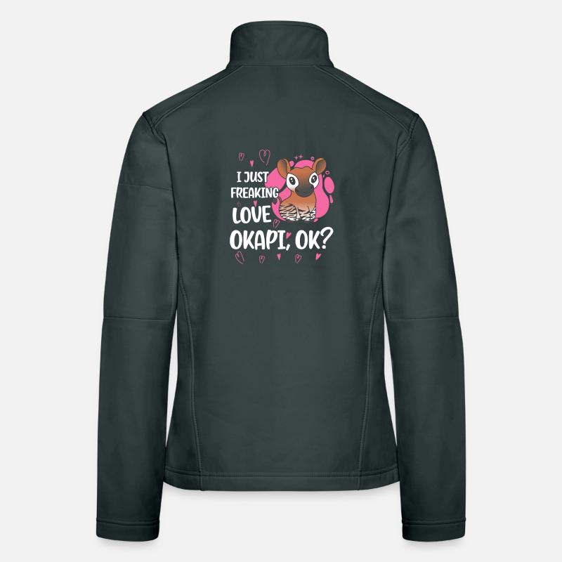 I love okapi Women's Softshell Jacket
