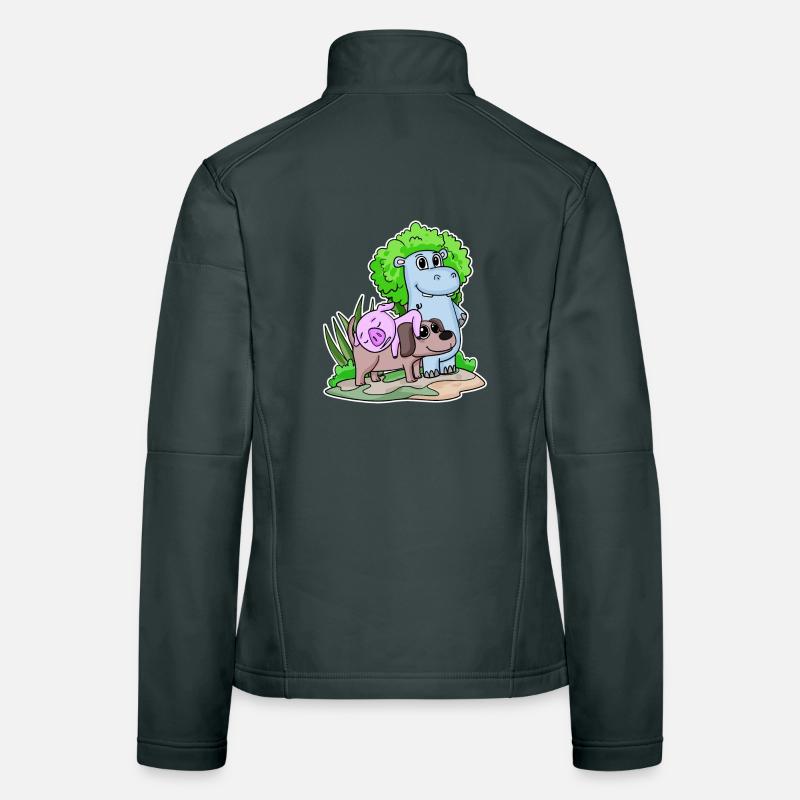 Niedliche Tiere Frauen Softshelljacke