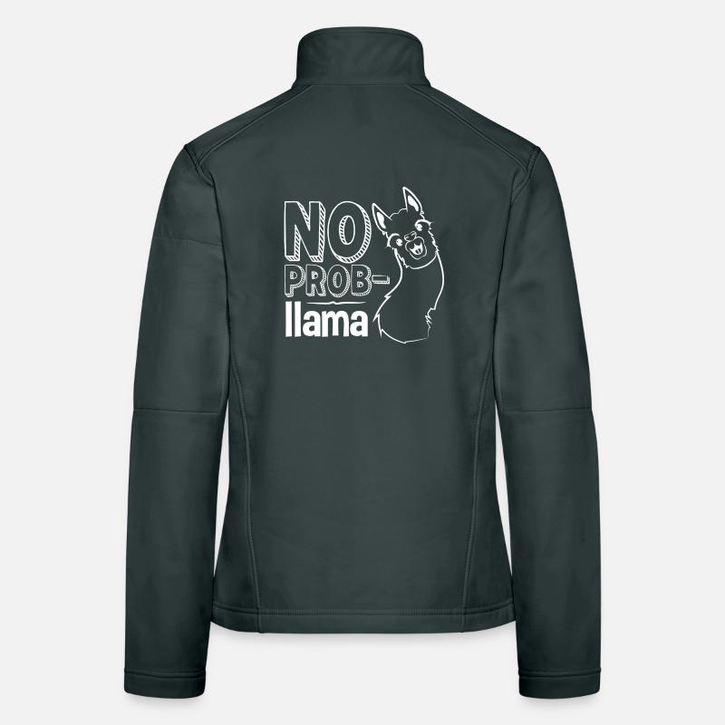 Lama, Lama humor, no problem Women's Softshell Jacket
