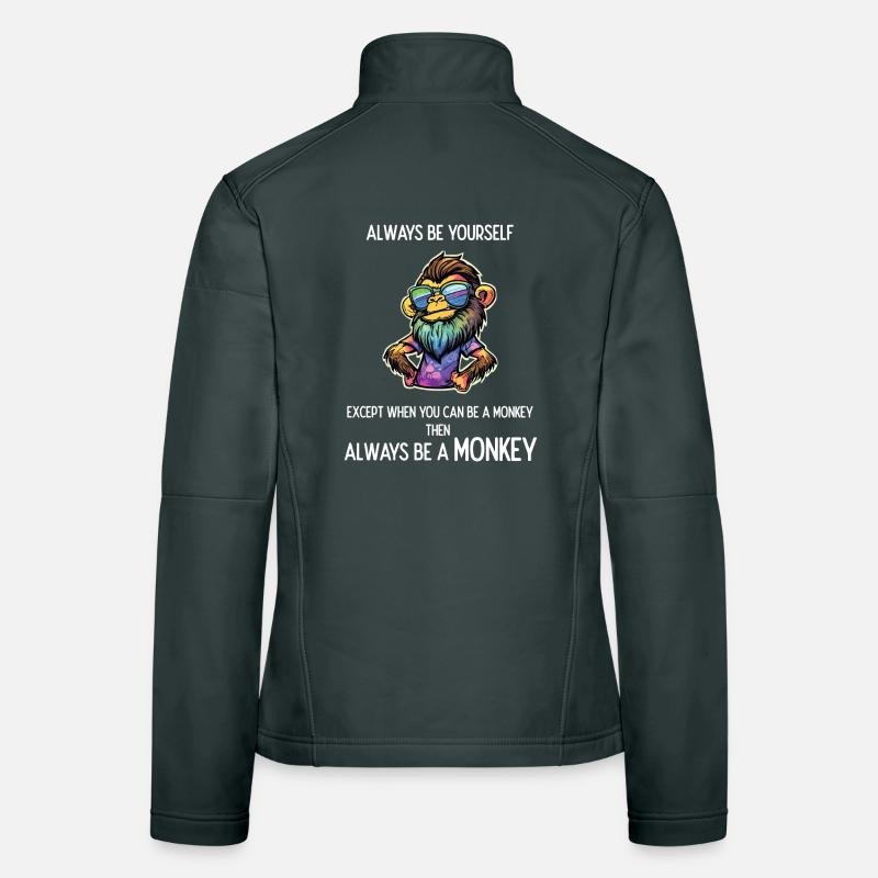Always Be a Monkey Women's Softshell Jacket