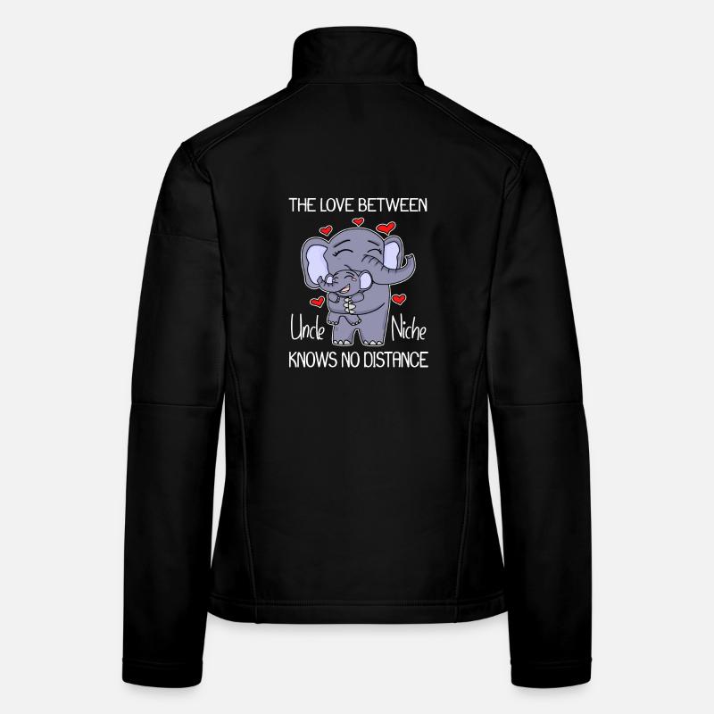 Onkel und Nichte Liebe Elefant Geschenk Frauen Softshelljacke