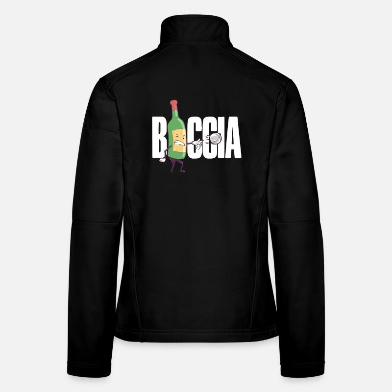 Bocciaspieler Bekleidung mit Boccia Kugeln Boccia Frauen Softshelljacke