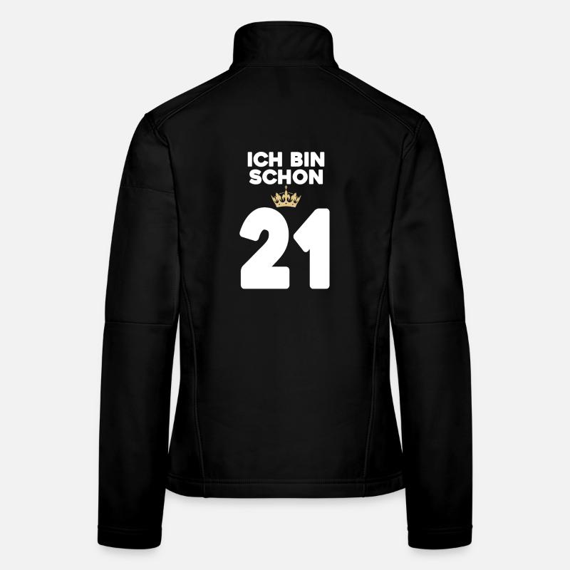 21. Geburtstag Geschenk - 21 Jahre mit Krone Frauen Softshelljacke