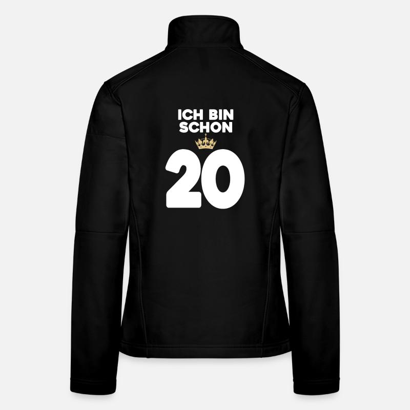 20. Geburtstag Geschenk - 20 Jahre mit Krone Frauen Softshelljacke