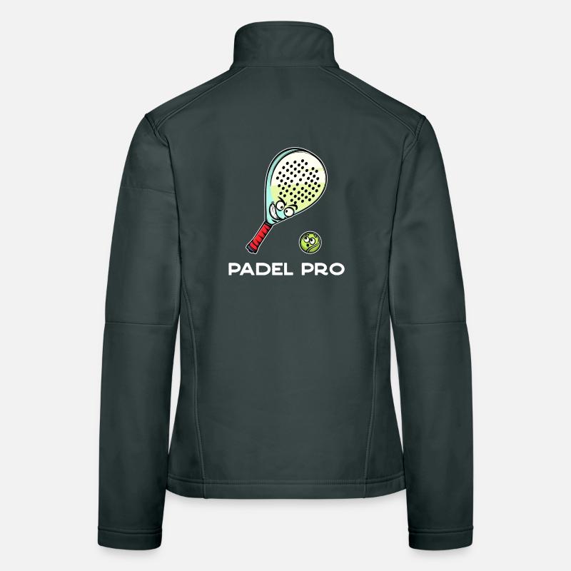 Padel Game Butterfly Ball Padel Statement Racket Women's Softshell Jacket