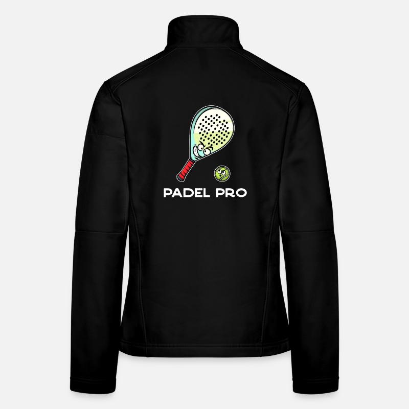 Padelspiel Schmetterball Padel Statement Schläger Frauen Softshelljacke
