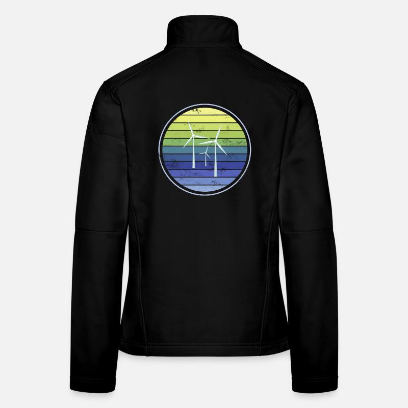 Durabilité de l’énergie éolienne Veste en tissu softshell Femme