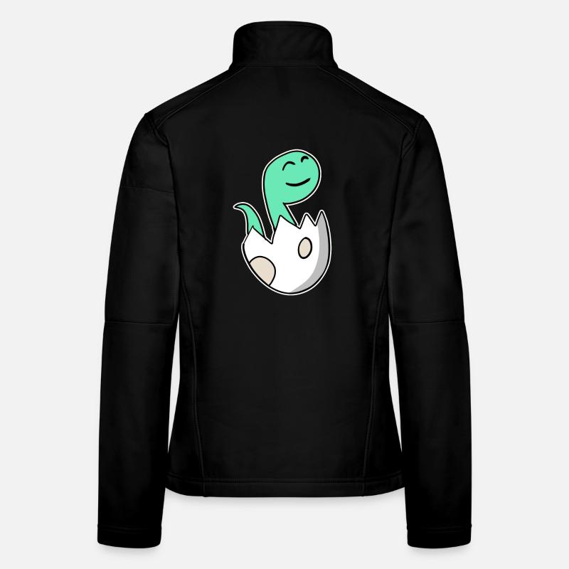 Dinosaur Egg Dino Baby Motif Women's Softshell Jacket