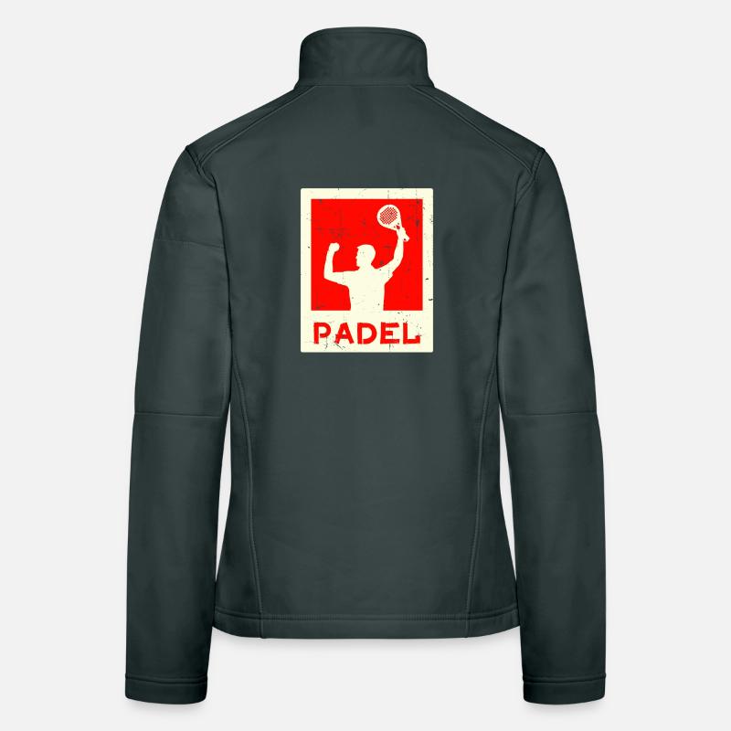 Freizeit Training Spieler Spruch Schläger Padel Frauen Softshelljacke