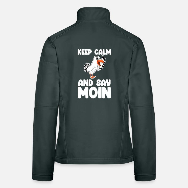 Nordsee Begrüßung Spruch Moin Frauen Softshelljacke