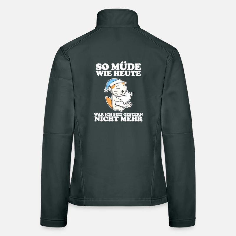Müde Spruch lustig Schlafen - Selkirk Rex Frauen Softshelljacke