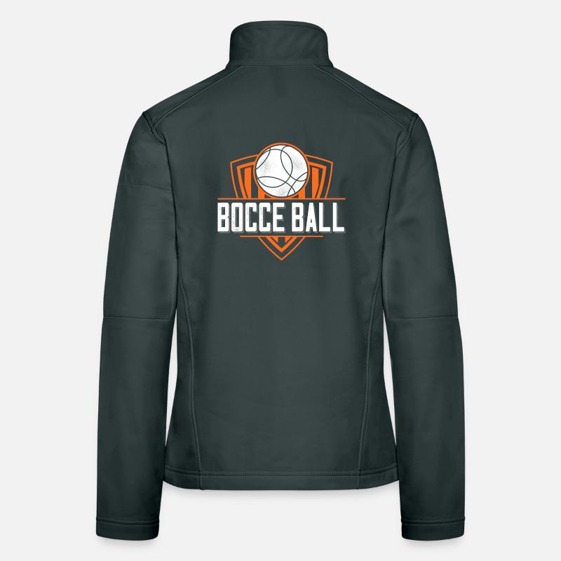 Bocce Spruch Bocce Ball mit Jack Bocci Game Bocce Frauen Softshelljacke