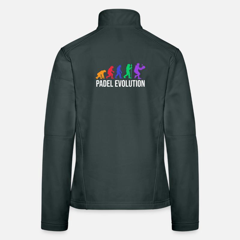 Padel Evolution Spieler Padelteam Statement Sport Frauen Softshelljacke