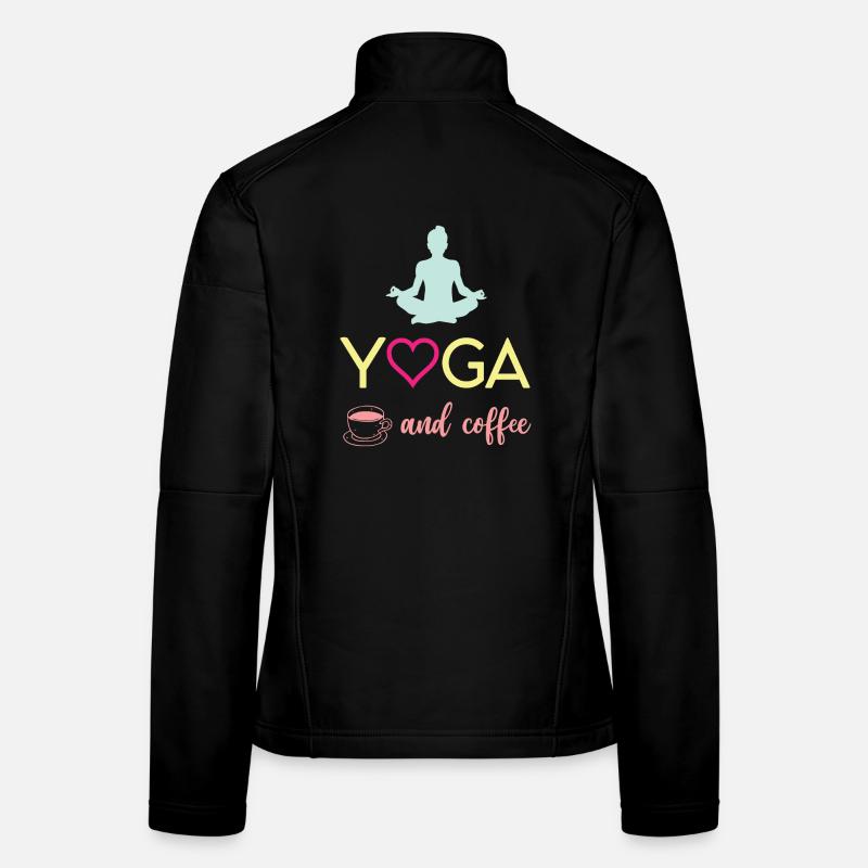 Yoga et café Veste en tissu softshell Femme