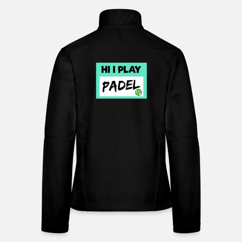 Déclaration de Balles de jeu de padel de joueur de padel de loisir Veste en tissu softshell Femme