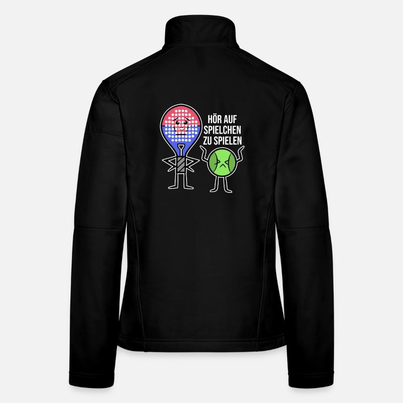 Bälle Schmetterball Padel Schläger Statement Frauen Softshelljacke