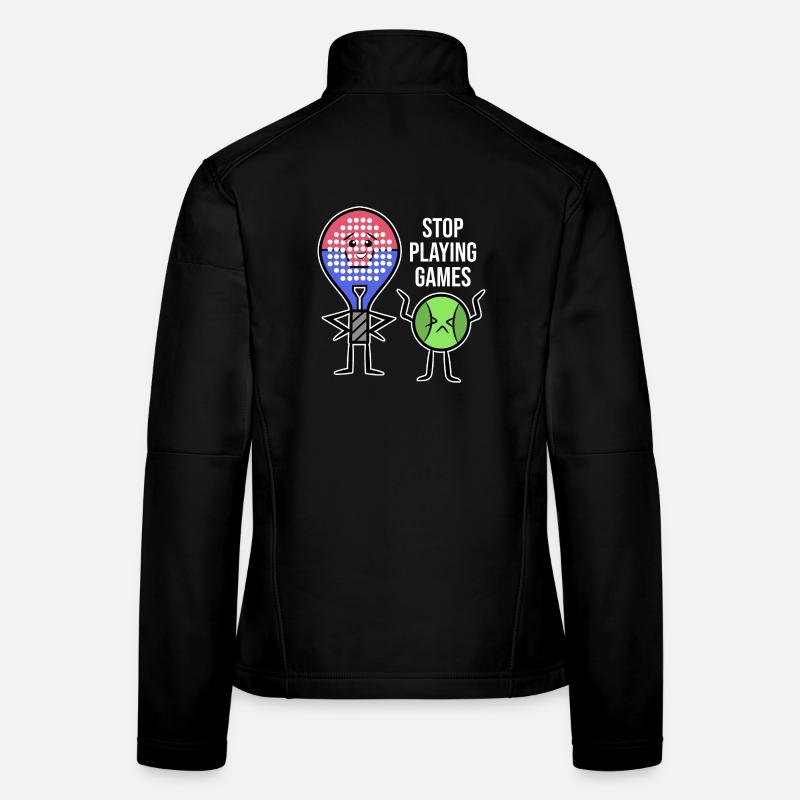 Spieler Statement Schläger Padel Padelteam Bälle Frauen Softshelljacke