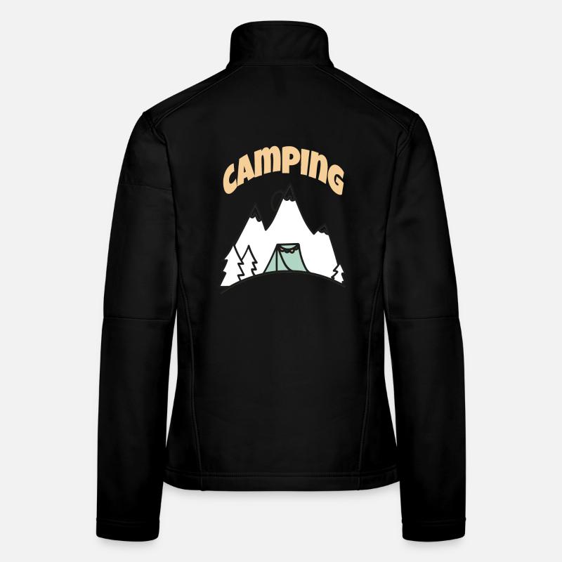 Leben auf dem Campingplatz Frauen Softshelljacke