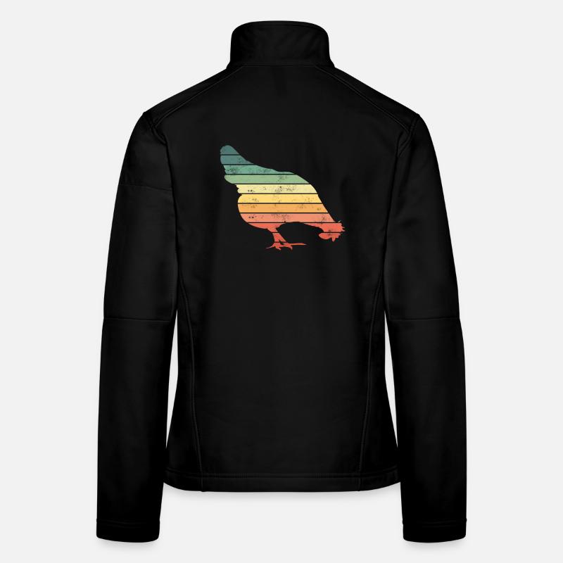 Huhn Hühner Frauen Softshelljacke