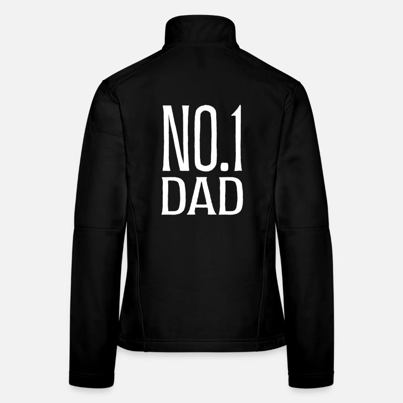 Nr. 1 Vater Vatertagsgeschenk - Frauen Softshelljacke - Schwarz