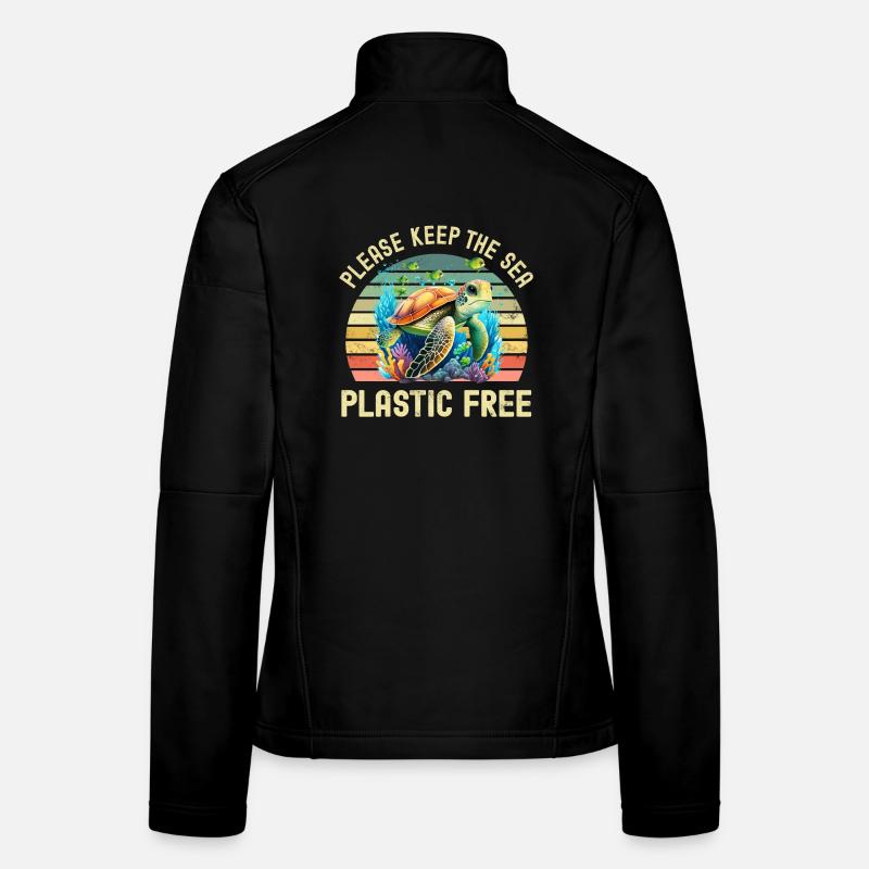 Sea Turtle Environmental Protection Women's Softshell Jacket