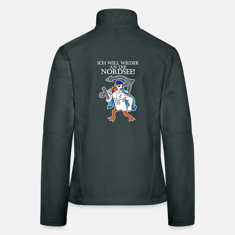 Nordsee Spruch Frauen Softshelljacke