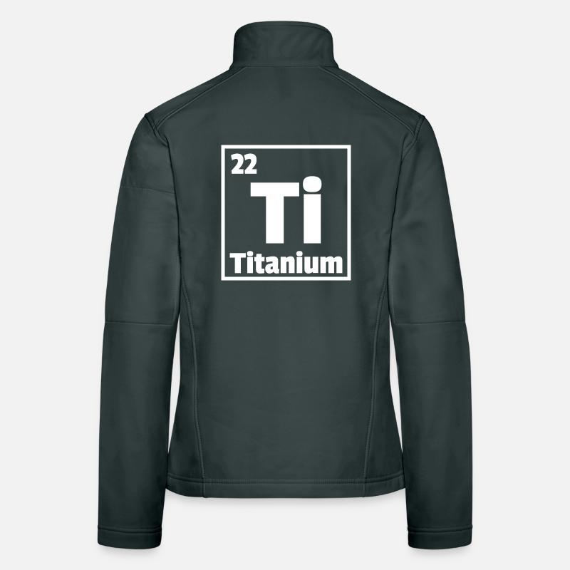 Titan Ti Periodensystem der Elemente Frauen Softshelljacke