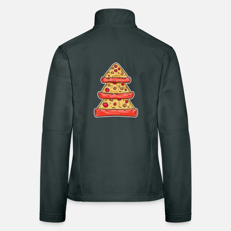 Pizza Baum Frauen Softshelljacke