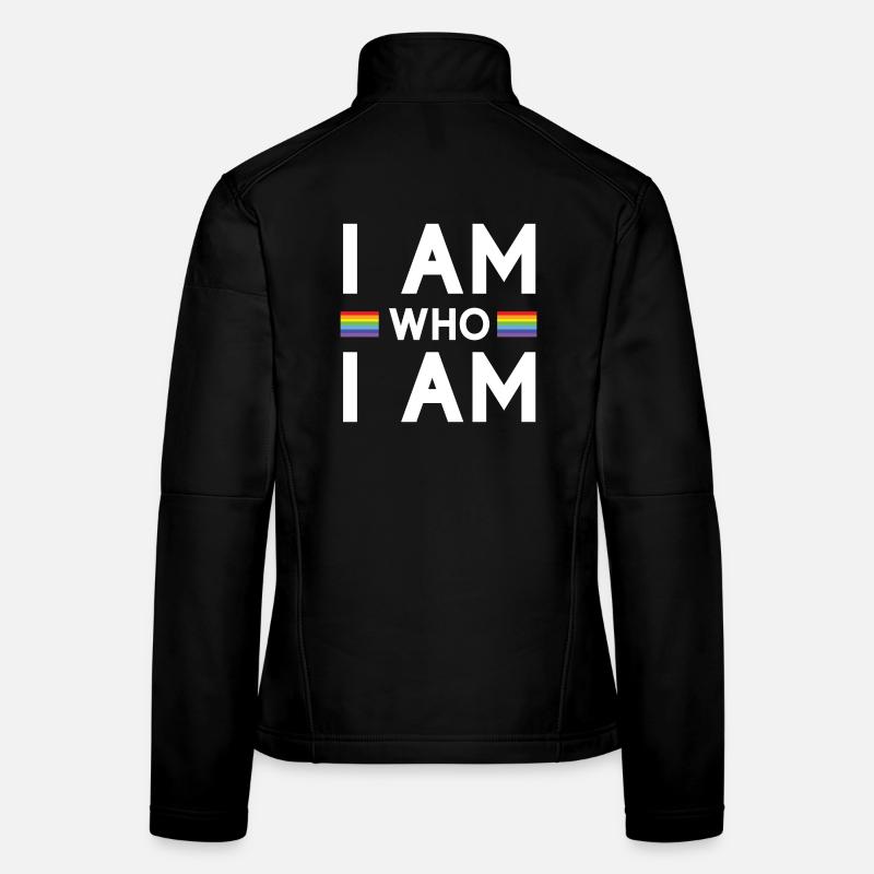 Pride Month - Ich bin, wer ich bin - LGBTQ+ - Frauen Softshelljacke - Schwarz