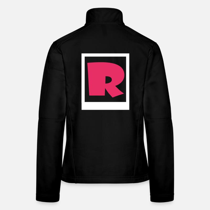 Schlichtes rosa Gothic R Frauen Softshelljacke