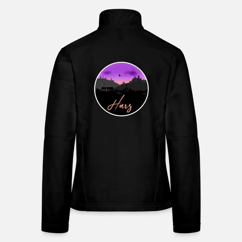 Harz Fine Skyline Veste en tissu softshell Femme