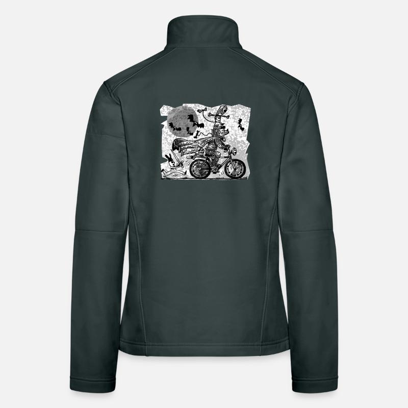 gothic Radfahrer Frauen Softshelljacke