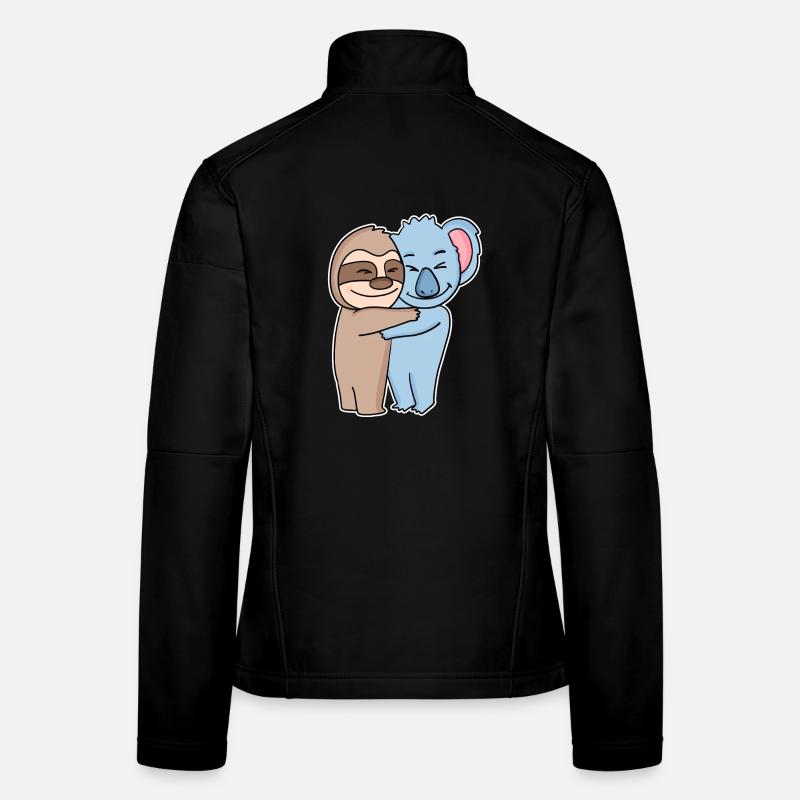 Câlins paresseux et koala - câlins Veste en tissu softshell Femme