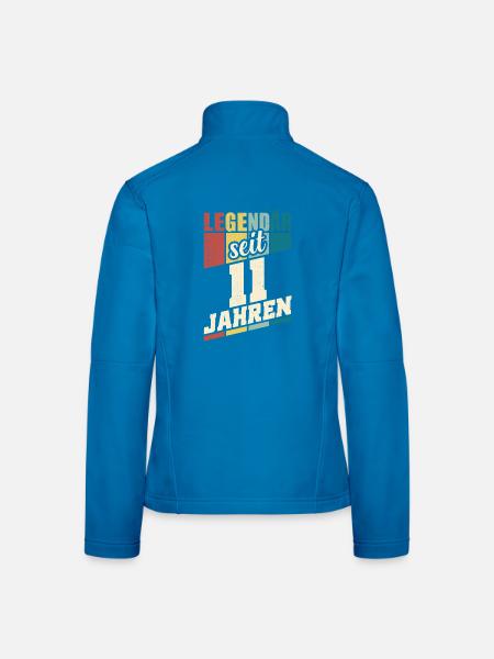 11. Geburtstag Legendär Seit 11 Jahren Legende 11 - Frauen Softshelljacke - Schwarz - Hinten