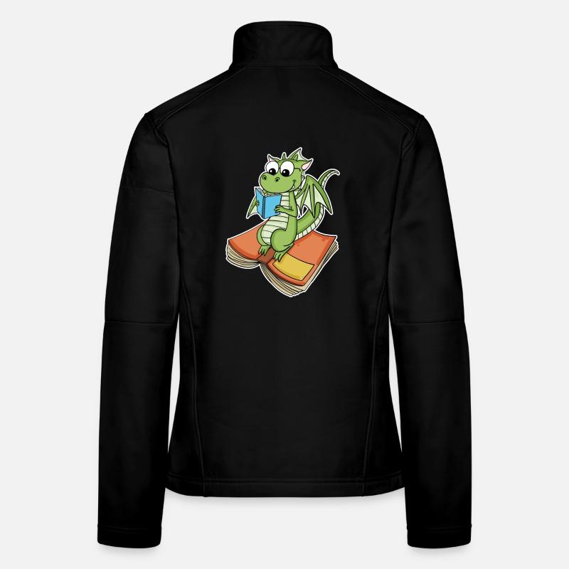 Bücher Drache Drachen Frauen Softshelljacke