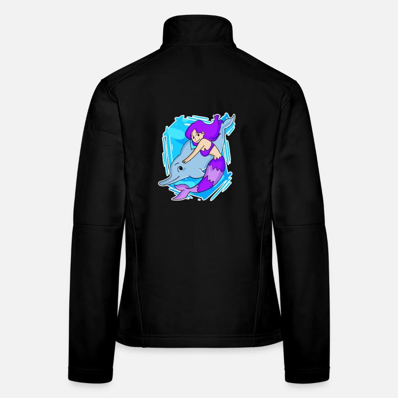 Meerjungfrau Frauen Softshelljacke