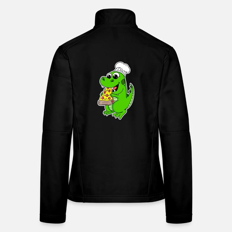 Pizza Dino gourmande Veste en tissu softshell Femme