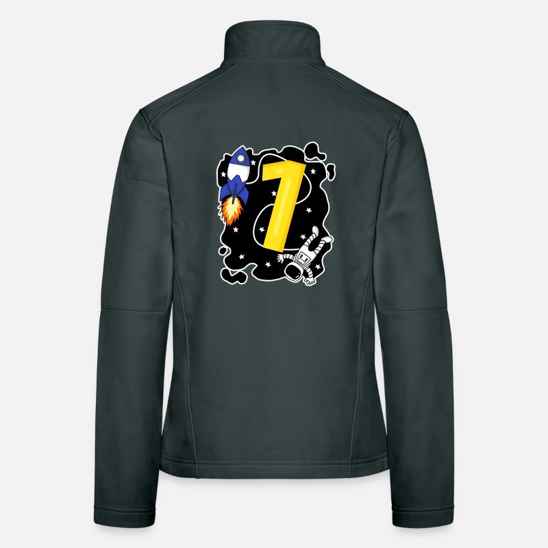 1 Geburtstag Junge Sohn Astronaut Frauen Softshelljacke
