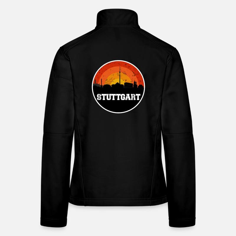 Stuttgart Skyline Veste en tissu softshell Femme