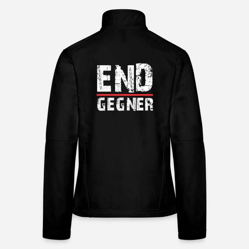 Endgegner Gamer Design Frauen Softshelljacke