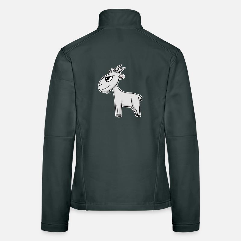 Chèvre Veste en tissu softshell Femme